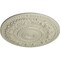Ekena Millwork Rose Ceiling Medallion (Fits Canopies up to 13 1/2"), Hand-Painted Clear Yellow, 33 7/8"OD x 2 3/8"P CM33ROCYF - alternate 3